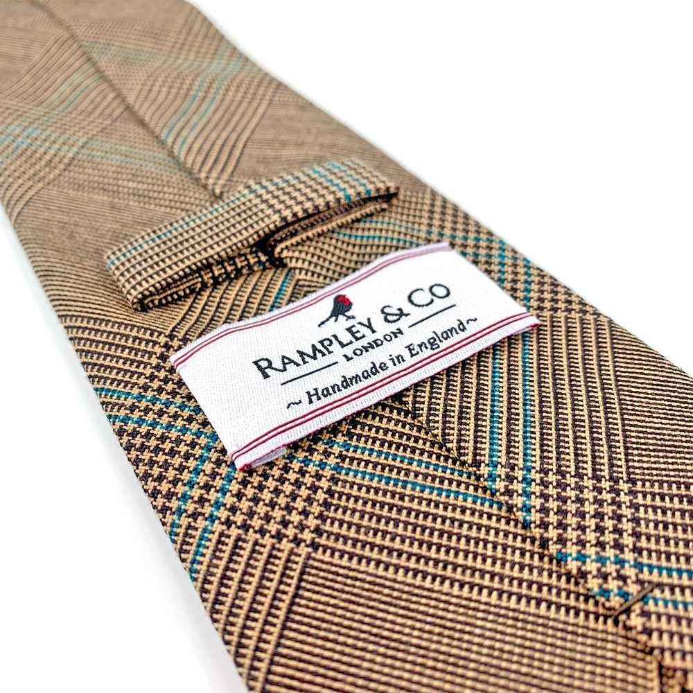 Brown Glen Check Super Fine Merino Wool Tie – Rampley and Co