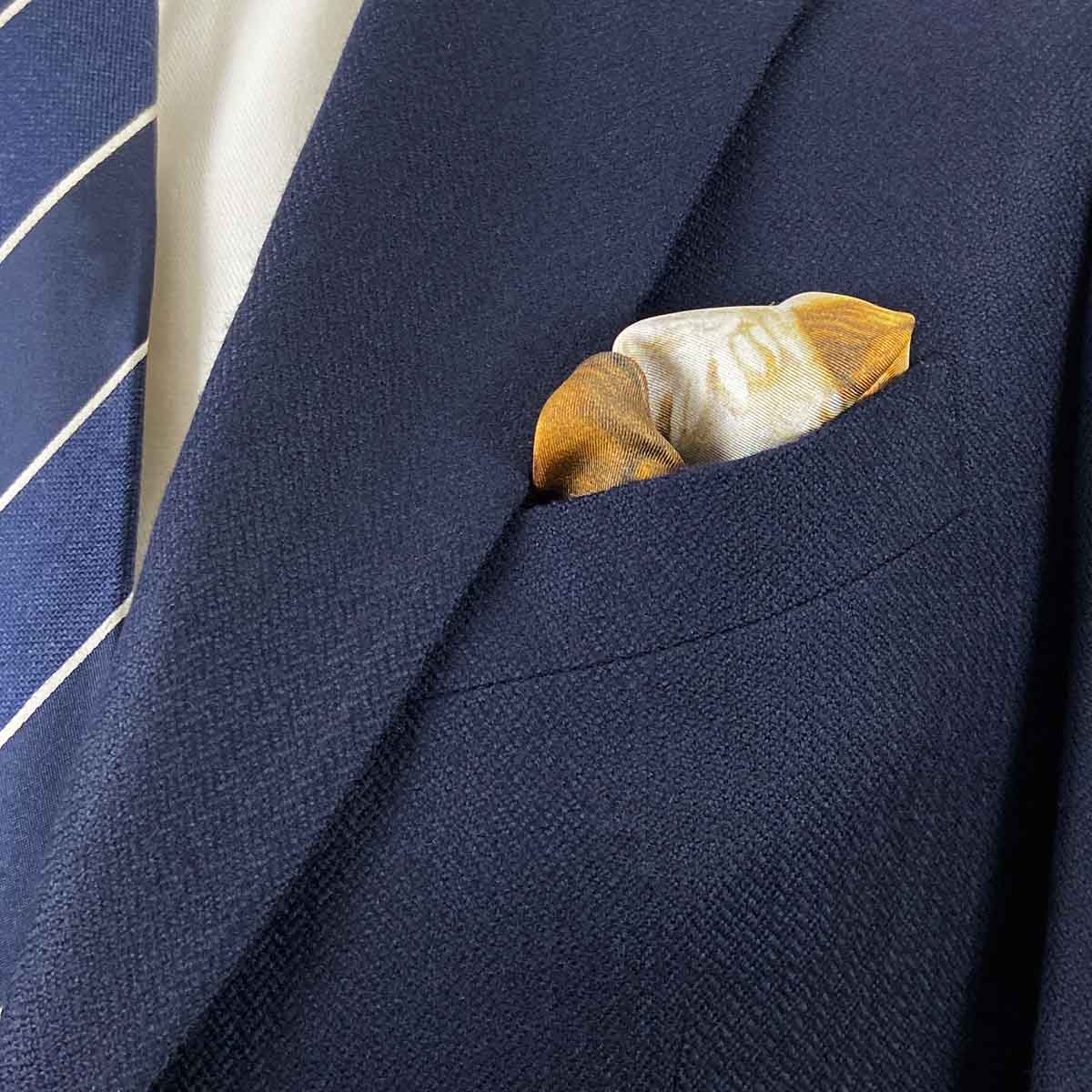 Herons Ivory Pocket Square – Rampley and Co