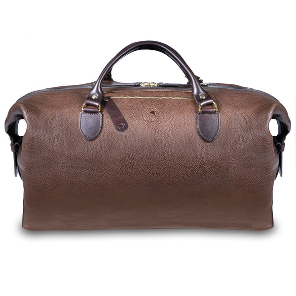 BURBERRY Boston Full-Grain Leather Duffle Bag for Men