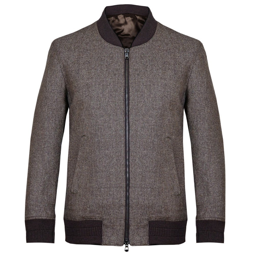 Plectrum by Ben Sherman Houndstooth hotsell Wool Full Zip Bomber Jacket XS