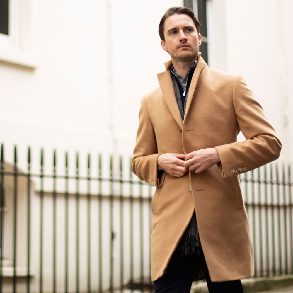 Camel Wool Overcoat Rampley and Co