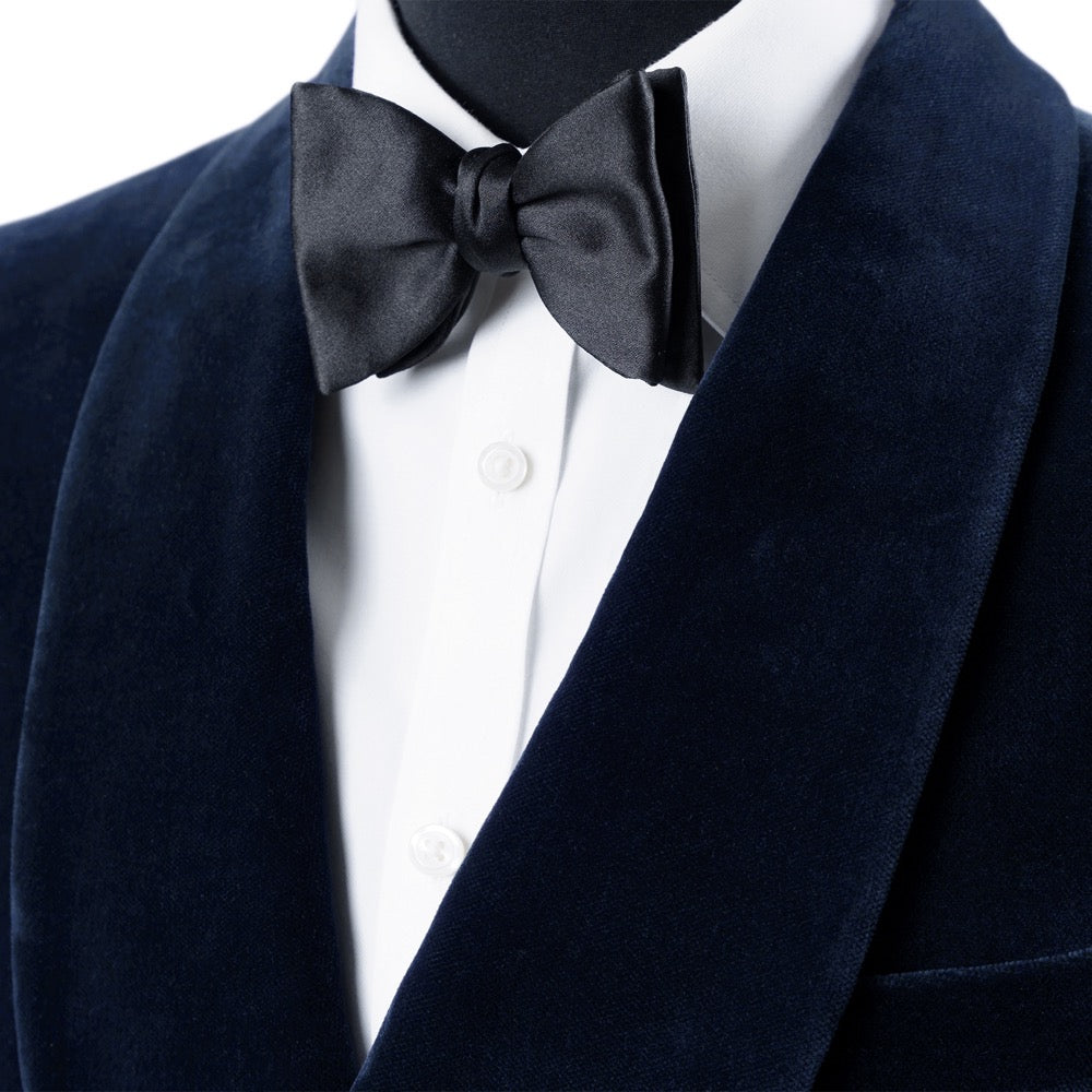 Navy blue smoking jacket hotsell